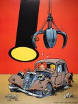 Affiche, Janry, Le Petit Spirou : La Traction 60 x 80 cm