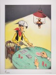 Affiche, Lucky Luke : Poker 60 x 80 cm
