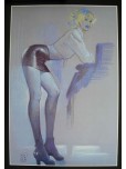 Affiche Offset MANARA Pin up esquisse 50x60 500ex